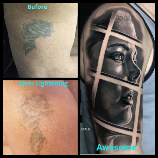 Explore drum tattoo ideas, creative tattoo ideas in Milwaukee, available at Removery Tattoo Removal & Fading