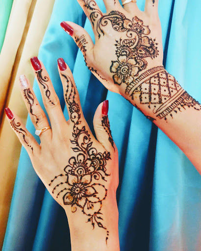 Explore fearless tattoo ideas, creative tattoo ideas in Concord, available at Naseera Fazil Henna Art