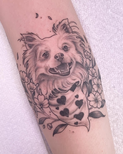 Explore bleeding heart tattoo ideas, creative tattoo ideas in Kent, available at Rotten Peach Studios