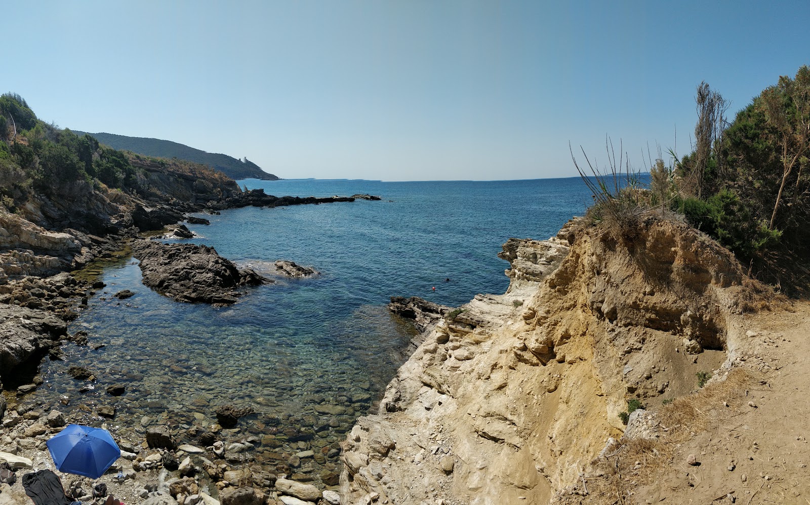 Foto di Mar Morto beach sorretto da scogliere