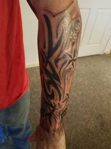 Explore lightning mcqueen tattoo ideas, creative tattoo ideas in Cumberland, available at Queen City Ink