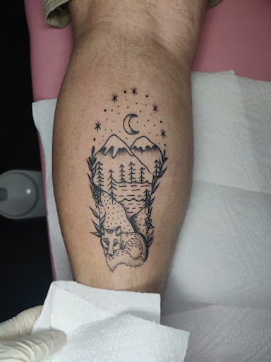 Explore world traveler tattoo ideas, creative tattoo ideas in Martinsburg, available at Cherry Bomb Tattoo
