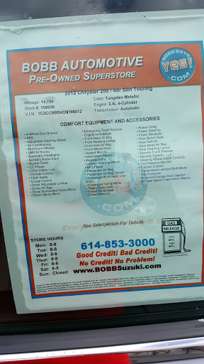 Used Car Dealer «Bobb Says Yes!», reviews and photos, 4639 W Broad St, Columbus, OH 43228, USA