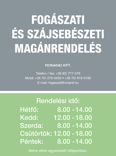 Ronand Fogászat és Szájsebészet - Keszthely