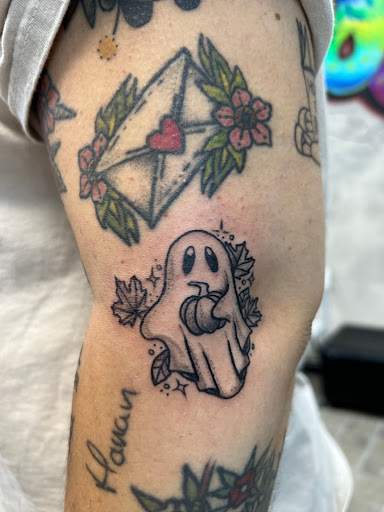 Explore halloween themed tattoo ideas, creative tattoo ideas in Portsmouth, available at GREGS TATTOOS LLC