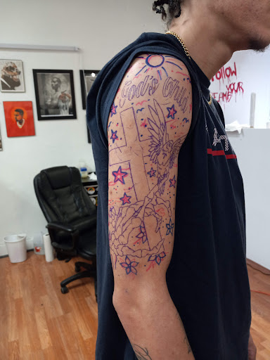 Explore one line tattoo ideas, creative tattoo ideas in Milwaukee, available at West Allis Tattoo & Gallery Tattoo Shop Milwaukee