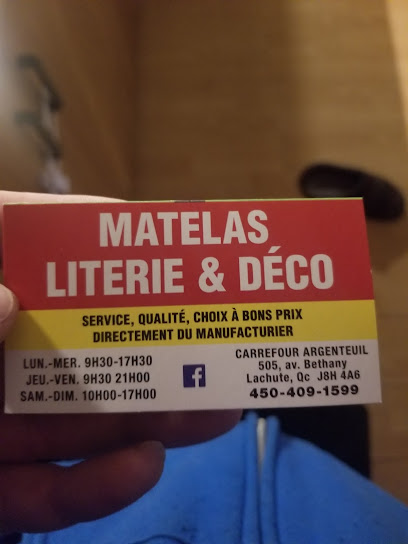 MATELAS LITERIE & DECO