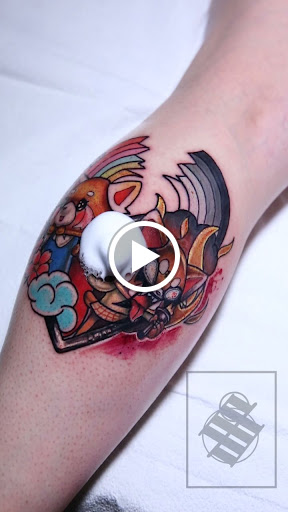 Explore rocket tattoo ideas, creative tattoo ideas in Seaside, available at Sacred 8 Studios