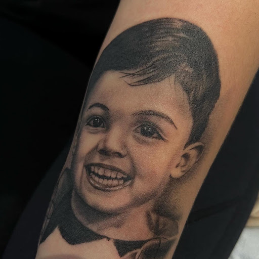 Explore portland tattoo ideas, creative tattoo ideas in Montgomery, available at Flying Eye Tattoo Studio