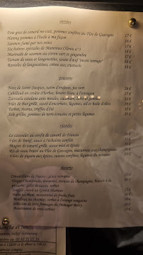 Restaurant Emile à Toulouse menu
