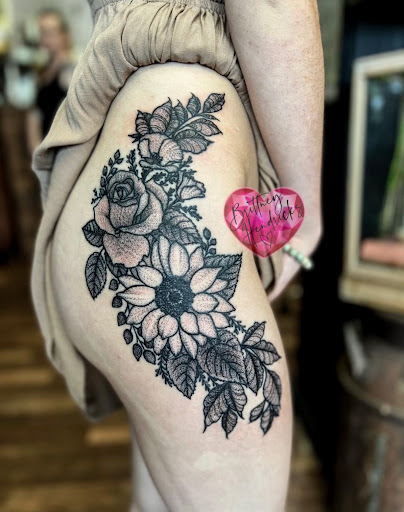 Explore quarter sleeve tattoo ideas female, creative tattoo ideas in Sevierville, available at Jaded Art Collective