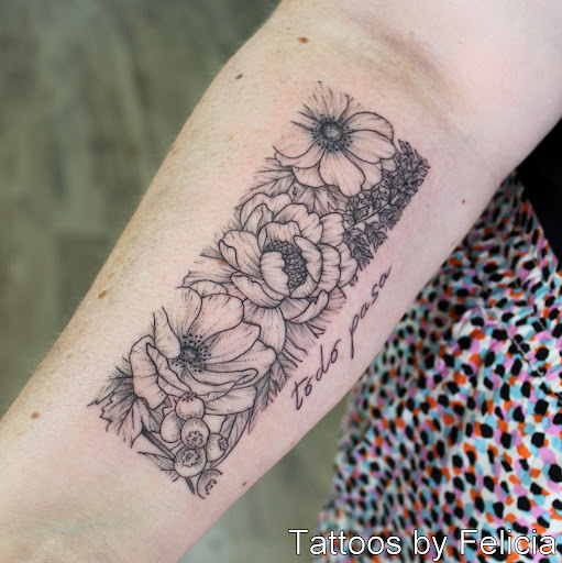 Explore triplet tattoo ideas, creative tattoo ideas in Fort Myers, available at Tiger Lotus Tattoo and Piercing