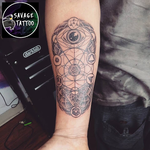 Explore half sleeve men tattoo ideas, creative tattoo ideas in Ogden, available at Savage Tattoo Shop