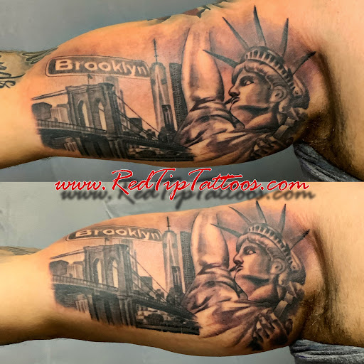 Explore detroit tattoo ideas, creative tattoo ideas in Springfield, available at Red Tip Tattoos