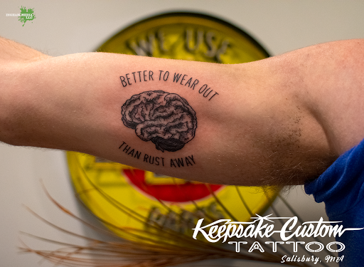 Explore big cover up tattoo ideas, creative tattoo ideas in Salisbury, available at Keepsake Custom Tattoo & Body Piercing Laser Tattoo Removal