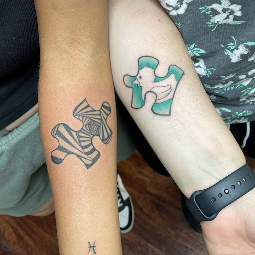 Explore matching mother daughter tattoos ideas, creative tattoo ideas in El Paso, available at Art of Ink Studios