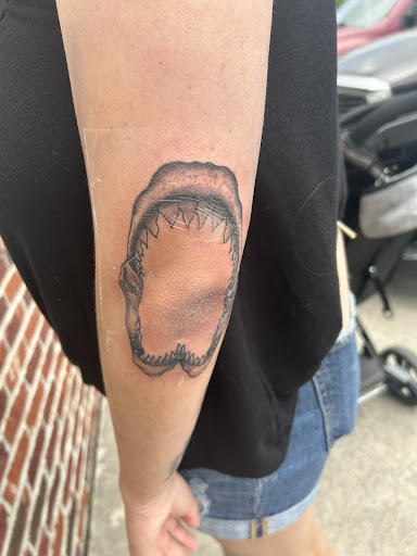 Explore hip bone tattoo ideas, creative tattoo ideas in Wallace, available at Artistic Abyss Tattoo Collective