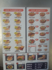Kebab Divan Soleil à Limay carte