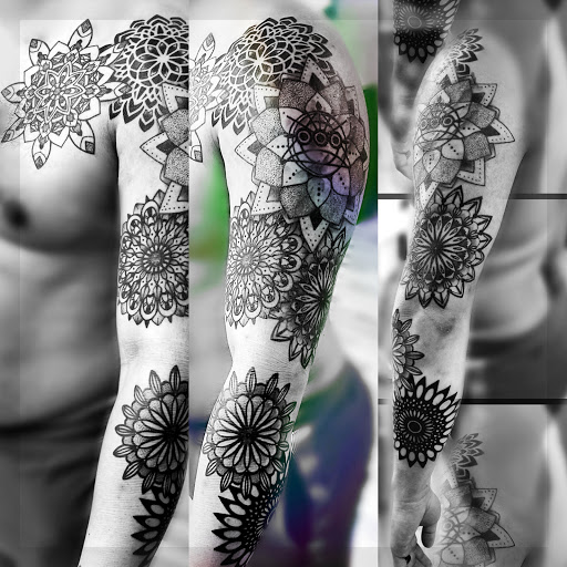 Explore tattoo space ideas, creative tattoo ideas in Benton, available at Spectrum Tattoo