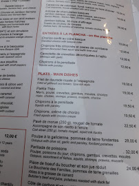 Restaurant espagnol Chez Theo à Saint-Jean-de-Luz - menu / carte