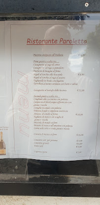 Menu du Paroletto ristorante à Fumane