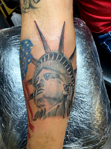 Explore insanity tattoo ideas, creative tattoo ideas in Warner Robins, available at Untold Pain Tattoo Studio