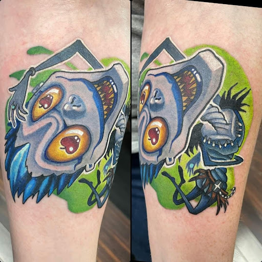 Explore bmx tattoo ideas, creative tattoo ideas in Dubuque, available at The Crows Nest