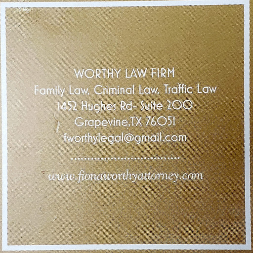 FIONA WORTHY ATTORNEY AT LAW