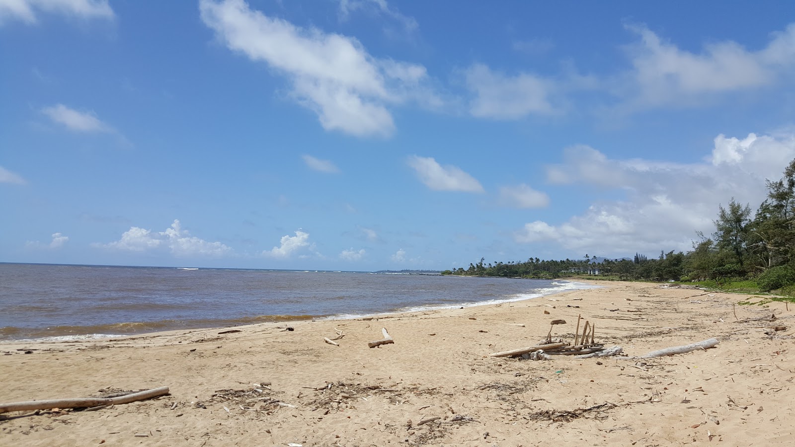 Photo de Wailua Beach zone des équipements