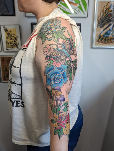 Explore bow and arrow tattoo ideas, creative tattoo ideas in Bargersville, available at Angels and Demons Tattoo