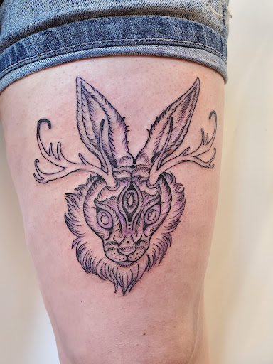 Explore colored tattoo ideas for men, creative tattoo ideas in Oakland, available at Old Crow Tattoo and Art Gallery