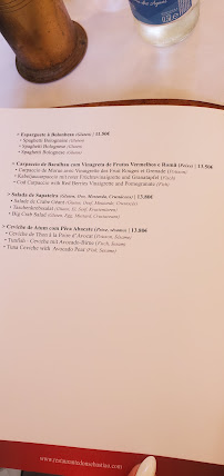 Don Sebastião à Lagos menu