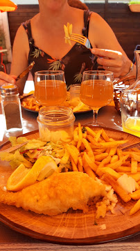 Fish and chips du Restaurant français Le Bisqu'in à Beauvoir - n°3