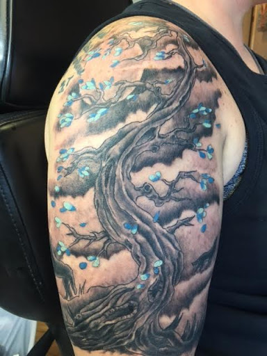 Explore smile tattoo ideas, creative tattoo ideas in Lake Charles, available at Brooklyn Gator Tattoo