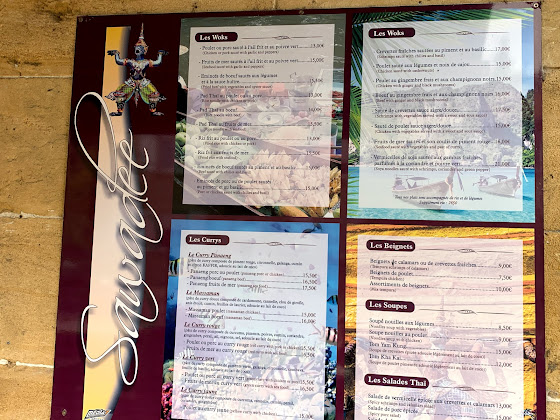 menu du restaurants Sawadee Restaurant à Cénac-et-Saint-Julien