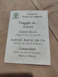 Menu du Fattoria Prato di Coppola à Latina