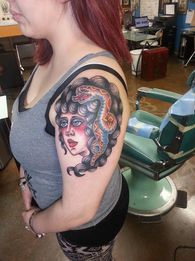 Explore eagles tattoo ideas, creative tattoo ideas in Temple, available at Lucky In Love Tattoo
