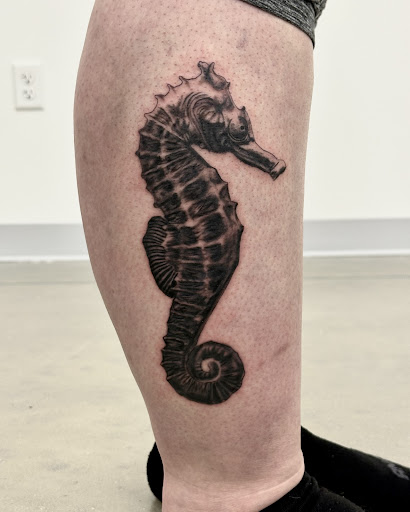 Explore catfish tattoo ideas, creative tattoo ideas in Hutto, available at Upside Tattoo