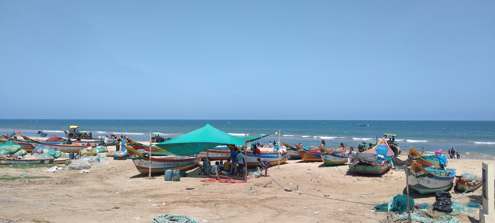 Fotografija Kothapatnam Beach in naselje