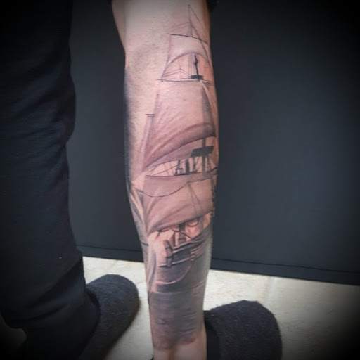 Explore thigh tattoo cover up ideas, creative tattoo ideas in Ambler, available at Tattoo GalaxyAmbler Piercing & Custom Tattoos