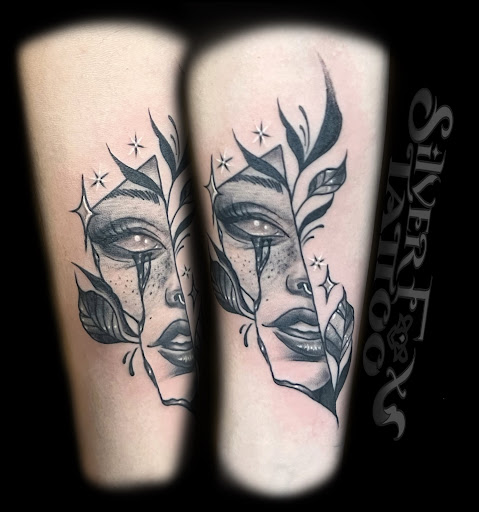Explore new father tattoo ideas, creative tattoo ideas in Peckville, available at Silver Fox Tattoos