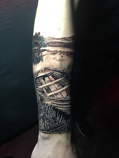 Explore scarface tattoo ideas, creative tattoo ideas in Forest Grove, available at Necropolis Tattoo