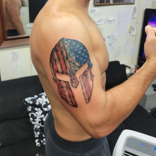 Explore black cover up tattoo ideas, creative tattoo ideas in Norristown, available at Norristown Tattoo Company (Rysqo, LLC)