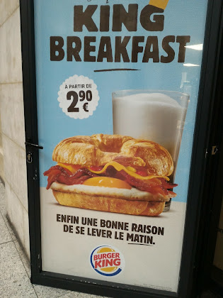 menu du restaurants Burger King à Paris