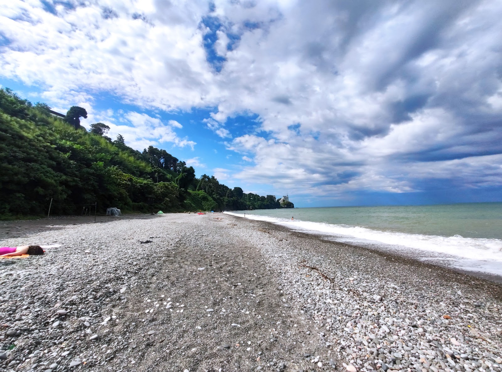 Fotografija Tsikhisdziri beach II z lahki kamenček površino