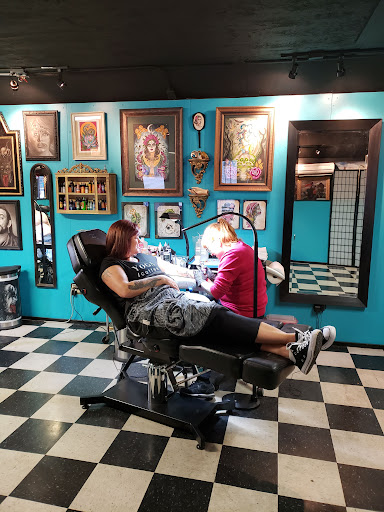 Explore semicolon tattoo ideas for females, creative tattoo ideas in Eureka Springs, available at Abyss Tattoo