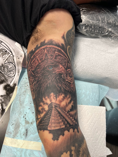 Explore dead rose tattoo ideas, creative tattoo ideas in Pittsburg, available at Delta Art & Tattoo