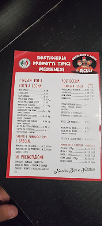 Carte du I Siculi - Rosticceria Prodotti Tipici Messinesi à Turin