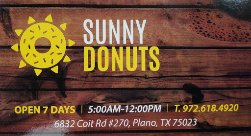 Donut Shop «Sunny Donuts», reviews and photos, 6832 Coit Rd #260, Plano, TX 75023, USA