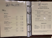 Menu du Landgasthaus zur Krone à Neckargemünd